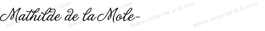 Mathilde de la Mole字体转换